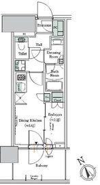 ONE ROOF RESIDENCE NISHI NIPPORI (ワンルーフレジデンス西日暮里) 405 間取り図