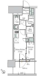 ONE ROOF RESIDENCE NISHI NIPPORI (ワンルーフレジデンス西日暮里) 606 間取り図