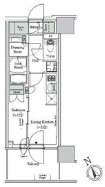 ONE ROOF RESIDENCE NISHI NIPPORI (ワンルーフレジデンス西日暮里) 608 間取り図