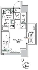 ONE ROOF RESIDENCE NISHI NIPPORI (ワンルーフレジデンス西日暮里) 610 間取り図