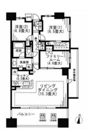 ブランズ亀有 15階 間取り図