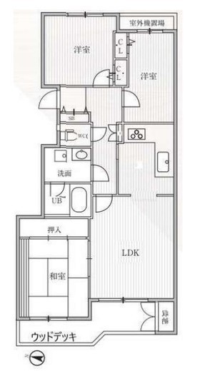 T's garden横浜反町 201 間取り図