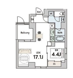 グランデュオ武蔵小山4 (Gran Duo Musashikoyama4) 102 間取り図