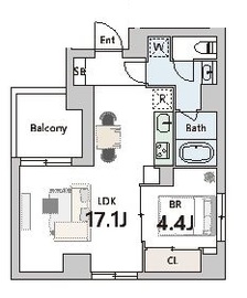 グランデュオ武蔵小山4 (Gran Duo Musashikoyama4) 202 間取り図