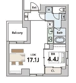 グランデュオ武蔵小山4 (Gran Duo Musashikoyama4) 302 間取り図