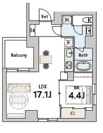 グランデュオ武蔵小山4 (Gran Duo Musashikoyama4) 503 間取り図