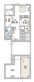 グランデュオ武蔵小山4 (Gran Duo Musashikoyama4) 502 間取り図