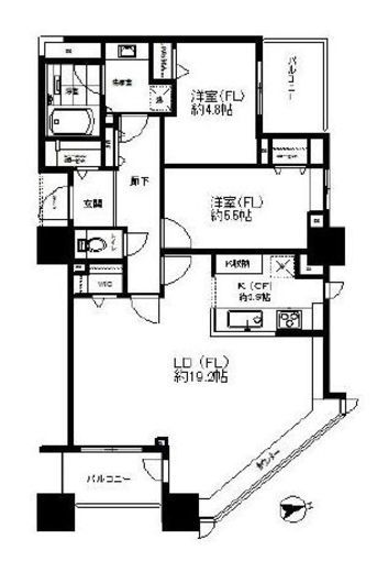 ザ・ハシモトタワー 26階 間取り図