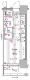 ガーラ・グランディ川崎榎町 6階 間取り図