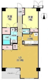 リリーベル宮前ヒルズ 604 間取り図