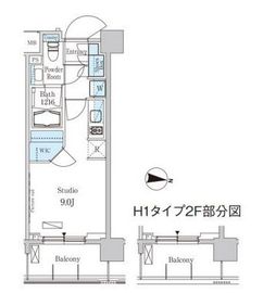 パークアクシス東高円寺 204 間取り図