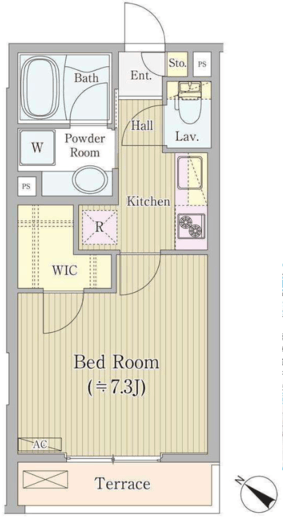 K's court高輪台 203 間取り図