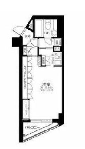 アルカーデンシティリンクス新宿 1102 間取り図