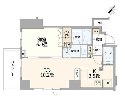 ブランズ渋谷神山町 4階 間取り図