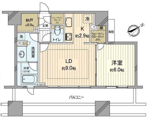 シティタワー横濱 4階 間取り図