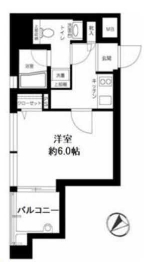 プレール・ドゥーク銀座東 5階 間取り図