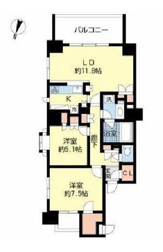 アーバンパレス高輪台 3階 間取り図