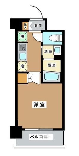 ハーモニーレジデンス武蔵小杉 5階 間取り図