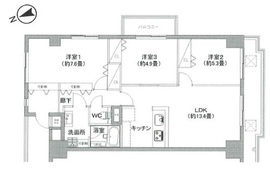 飯田橋第二パークファミリア 7階 間取り図
