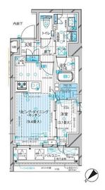 ルジェンテ早稲田 3階 間取り図