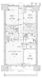 ミッドガーデンシティザタワー&ヴィラ 18階 間取り図