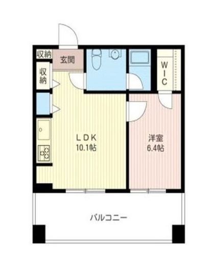 レジデンスシャルマン月島 817 間取り図