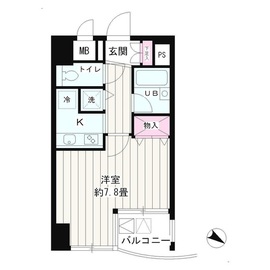 シュロスKY北品川 302 間取り図