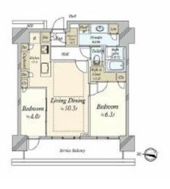 THE YOKOHAMA FRONT TOWER (ザ・ヨコハマフロントタワー) 21階 間取り図