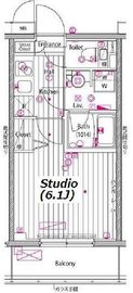 ガーラ・プレシャス川崎 6階 間取り図