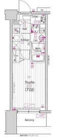 グランド・ガーラ横浜大口 5階 間取り図