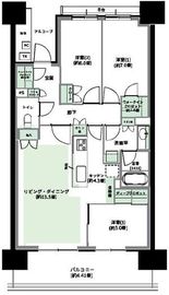 HARUMI FLAG PARK VILLAGE (晴海フラッグ パークヴィレッジ) 8階 間取り図