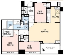 ザ・パークハウス浜田山 6階 間取り図