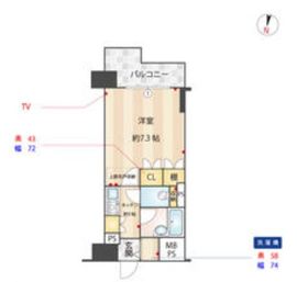 プリヴェール目黒行人坂 5階 間取り図