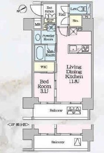 ベルファース八丁堀West 205 間取り図