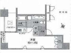 ザ・タワー芝浦 4階 間取り図