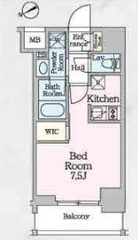 ベルファース八丁堀West 709 間取り図