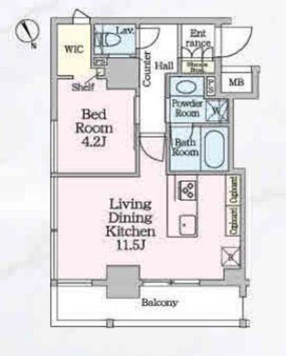 ベルファース八丁堀West 601 間取り図