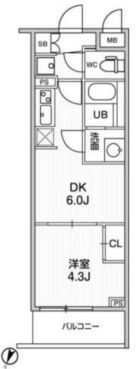 LIME RESIDENCE HIKIFUNE (ライムレジデンス曳舟) 311 間取り図