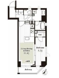 オープンレジデンシア日本橋三越前 4階 間取り図