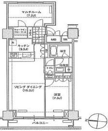 ブリリアイスト東雲キャナルコート 1108 間取り図