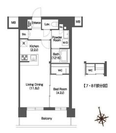 アビティ宮前平 802 間取り図