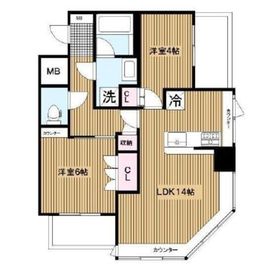 フロール横濱関内 1107 間取り図