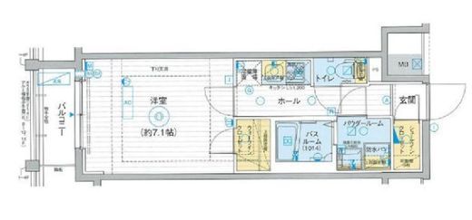 エステムプラザ東京ライズ 2階 間取り図