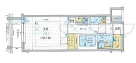 エステムプラザ東京ライズ 2階 間取り図