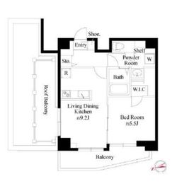 TS代々木公園 801 間取り図