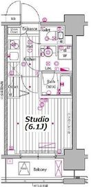 ガーラ・プレシャス川崎 11階 間取り図