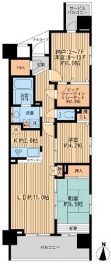 エコロジー錦糸町レジデンス 803 間取り図