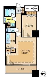 ザ・パークハウス西新宿タワー60 21階 間取り図