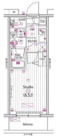 グランド・ガーラ横浜 5階 間取り図