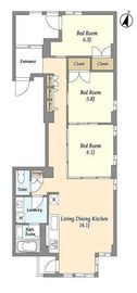 Huit神楽坂 302 間取り図